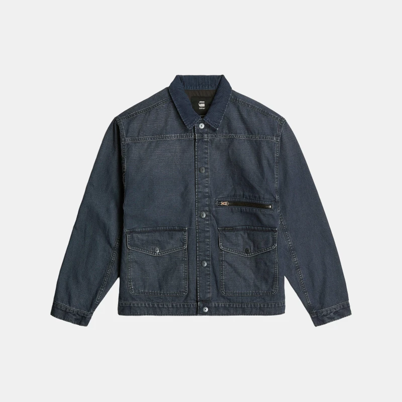 Image of G Star Mens A2 Corduroy Collar Long Sleeve Coach Jacket Faded Bornite male X Small