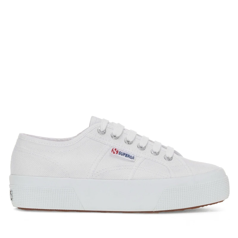 Image of Superga Womens 2740 Platform Chunky Trainers Shoes - UK 7 White female GDE2357WHT7