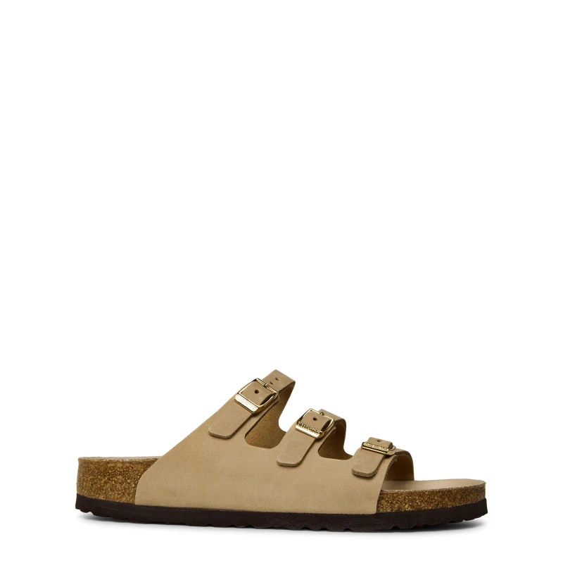 Image of Birkenstock Womens Florida Hex Flat Sandals Sandcastle female 5 (38)