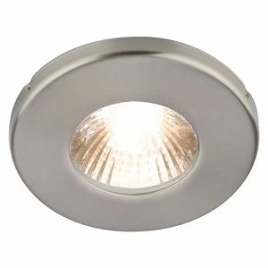 image of KnightsBridge 35 Watt Round Stainless Steel IP54 Bathroom Shower Downlight