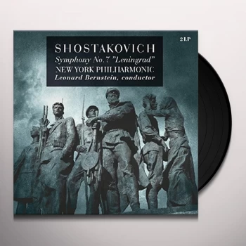 Image of Dmitri Shostakovich, New York Philharmonic, Leonard Bernstein - Symphony No. 7 in C Major, Op. 60 Leningrad Vinyl