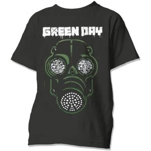 Image of Green Day - Green Mask Unisex XX-Large T-Shirt - Black