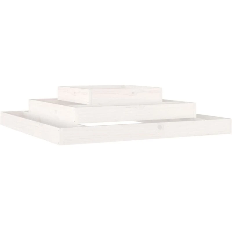 Image of vidaXL Planter White 110x110x27 cm, White 823872