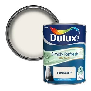 image of Dulux Simply Refresh One Coat Timeless Matt Emulsion Paint 5L