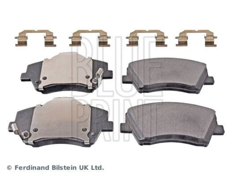 Image of Blue PRINT Brake pad set Blue PRINT ADG042174