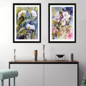 Image of SET_127 Multicolor Decorative Framed Painting (2 Pieces)