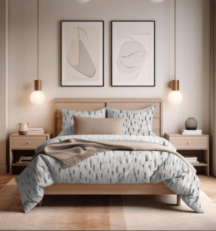 Image of Copenhagen Home Rayne Reversible Duvet Cover and Pillowcase Set Duvet Cover Sets Single Grey 88203302010
