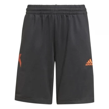 Image of adidas X Aeroready Football Shorts Junior - Black/Red