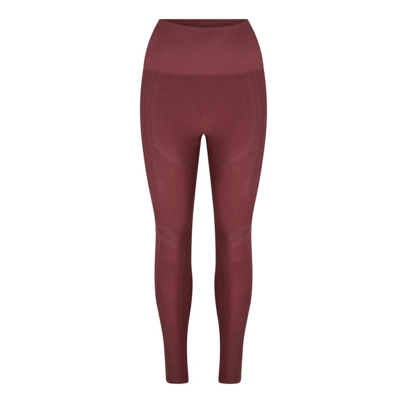 Image of Reebok Les Mills Seamless Leggings Womens Gym Legging - Red Red 4