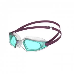 image of Speedo Hydropulse Goggles Juniors - Plum/Clear/Blue