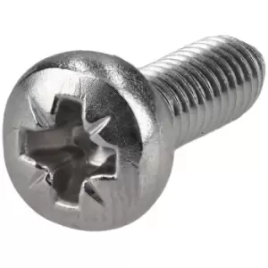 image of R-TECH 337093 Pozi Pan Head A2 Stainless Steel Screws M4 12mm - Pa...