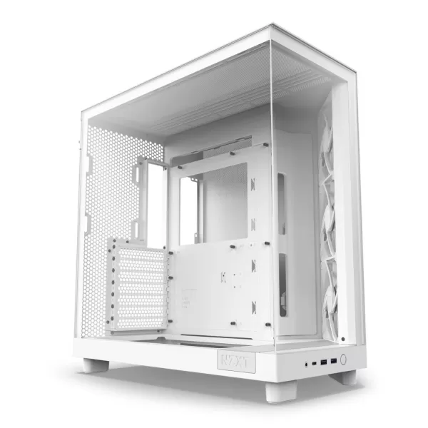 Image of NZXT H6 Flow Mid Tower Case - White