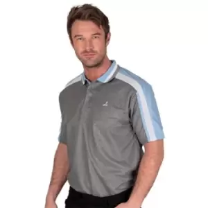Image of Under Par Cut and Sew Golf Polo Mens - Grey