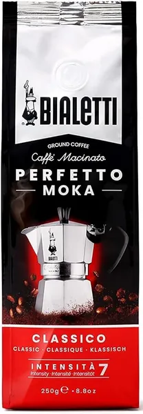 image of Bialetti Perfetto Moka Classico Ground Coffee 250g