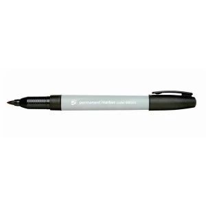 Image of 5 Star Office Permanent Marker Fine 0.8mm Line Black Pack 10