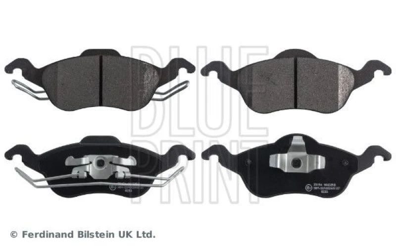 Image of Blue PRINT Brake pad set Blue PRINT ADF124217