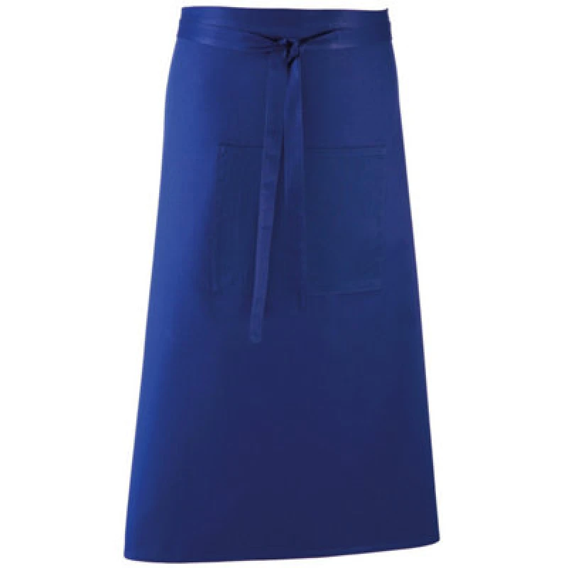 Image of Premier Premier Colours Bar Apron in Blue Blue One Size Unisex 5063470679874