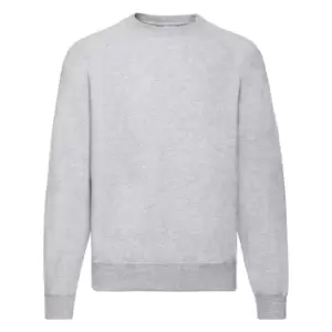 Image of Fruit Of The Loom Mens Raglan Sleeve BelcoroA Sweatshirt (2XL) (Heather Grey)