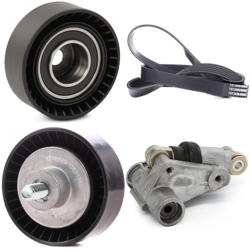 Image of RIDEX 542R0620 V-ribbed belt set Check alternator freewheel clutch & replace if necessary V-Ribbed Belt Set (542)