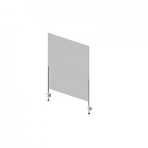 image of Hygiene Tech Protective screen perspex 1M high with desk clamps 100cm x 75cm x 4mm