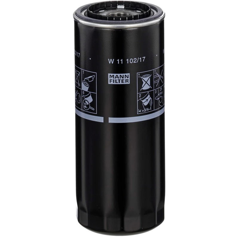 Image of MANN-FILTER W 11 102/17 Oil filter Spin-on Filter Oil Filter (7)