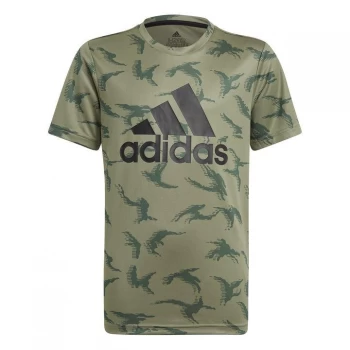 Image of adidas B CAMO T - Green/Black