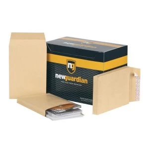 Image of New Guardian No. 6 34 25mm Gusseted Heavyweight Peel and Seal Envelopes 130gsm Manilla Pack of 100