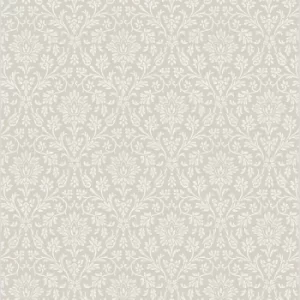 image of Laura Ashley Annecy Dove Grey Wallpaper