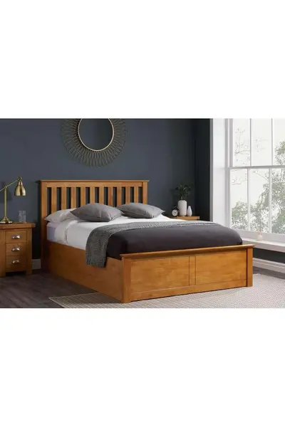 image of Birlea Phoenix King Ottoman Bed - Brown PHOTB5OAKV4