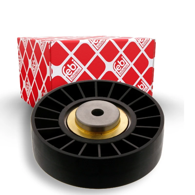 Image of FEBI BILSTEIN 04131 Idler Pulley Plastic Deflection/Guide Pulley,v-ribbed belt (312)