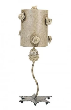 image of 1 Light Table Lamp MottLED Tan, E27