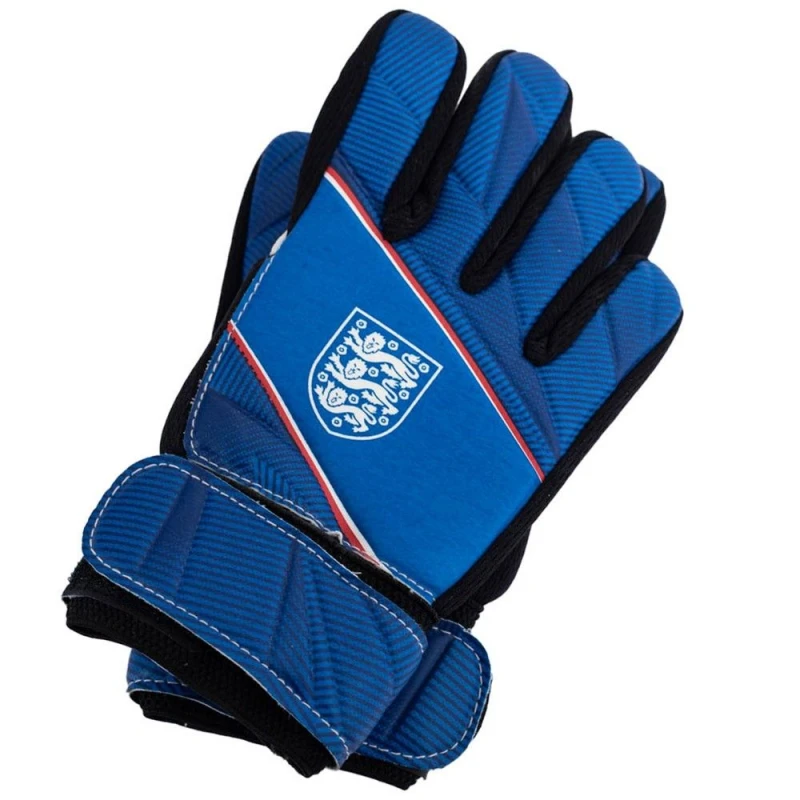 Image of England FA Fuse Crest Goalkeeper Gloves in Baby Blue Baby Blue Unisex One Size