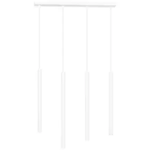 Image of Emibig Selter White Bar Pendant Ceiling Light 4x G9