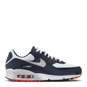 Image of Nike Air Max 90 Trainers - Blue