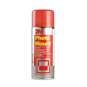 3M PhotoMount Adhesive Spray Can CFC-Free Non-Yellowing 400ml