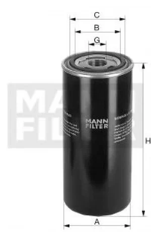 Image of Hydraulic Filter WD920 by MANN