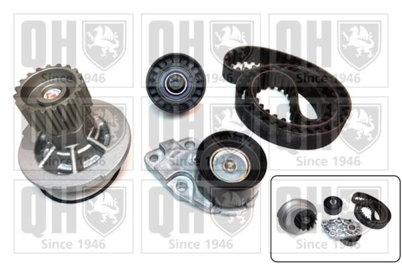 Image of QUINTON HAZELL Water pump and timing belt kit QUINTON HAZELL QBPK4600