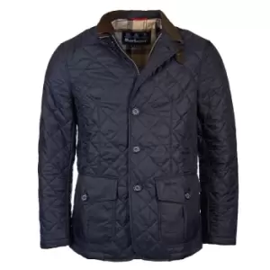 Image of Barbour Mens Quilted Sander Jacket Navy XL