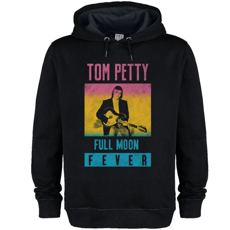 Image of Amplified Mens Full Moon Fever Tom Petty & The Heartbreakers Hoodie in Black Size: Large Black Male L