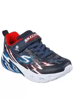 Image of Skechers Light Storm 2.0 Light Up Trainers, Navy, Size 13 Younger