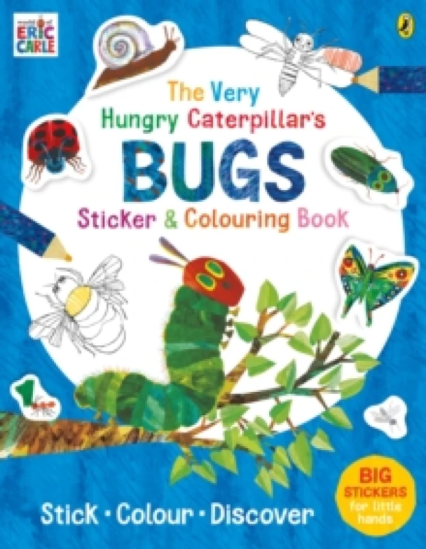 Image of Eric Carle The Very Hungry Caterpillar's Bugs Sticker and Colouring Book Multi unisex