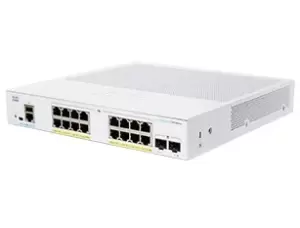 image of Cisco CBS250-16P-2G-UK network switch Managed L2/L3 Gigabit...