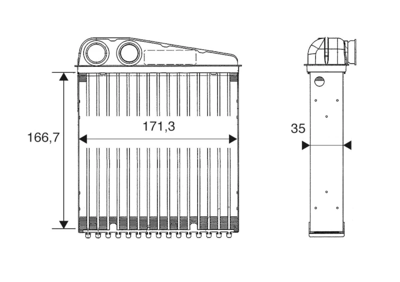 Image of Heater matrix VALEO 812250