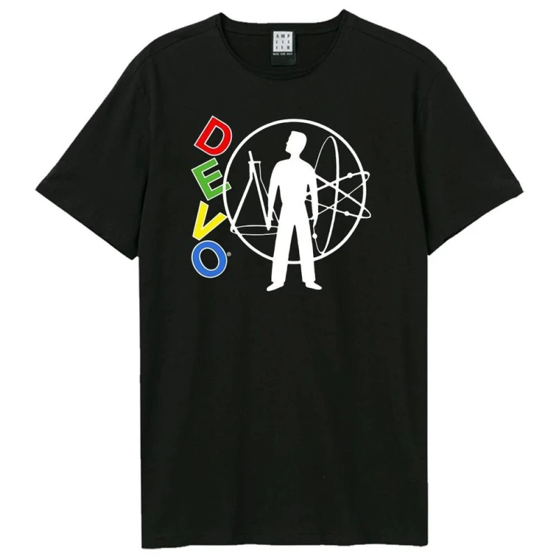 Image of Amplified Mens Student Model DEVO T-Shirt in Black Size: Large Black Male L