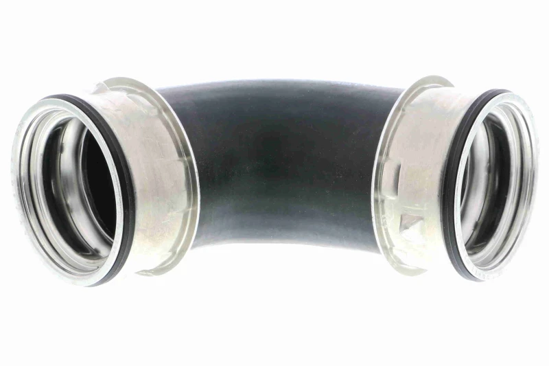 Image of VAICO V10-3800 Turbocharger Hose Rubber with fabric lining, Q+, original equipment manufacturer quality Rubber with fabric lining Charger Intake Hose
