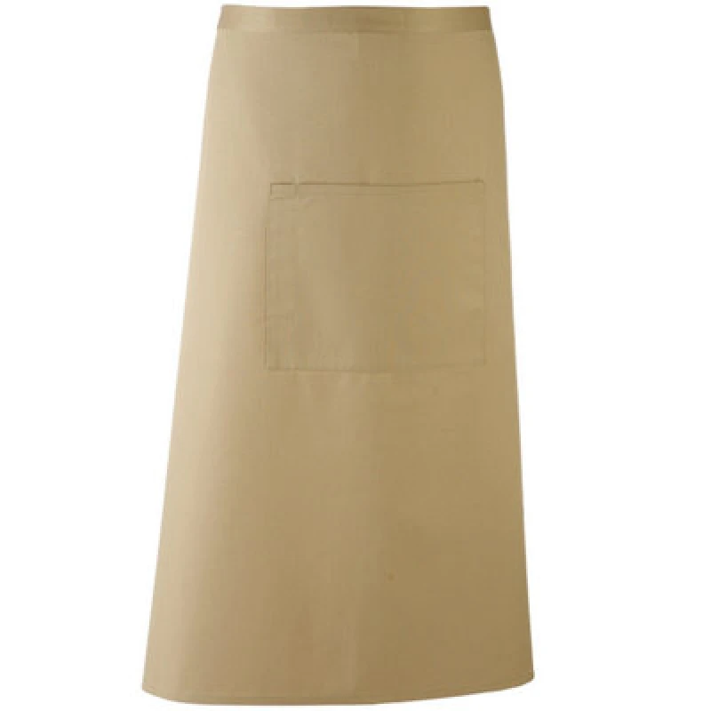 Image of Premier Premier Colours Bar Apron in Khaki Khaki One Size Unisex 5063470680078