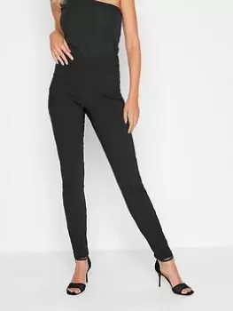 Image of Long Tall Sally Skinny Leg Trouser 34 In - Black, Size 14, Women