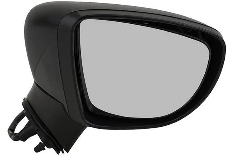Image of JOHNS 27 09 38-2 Wing mirror Right, black, Convex Outside Mirror (50)