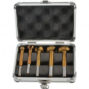 Image of Faithfull 5 Piece Forstner Drill Bit Set
