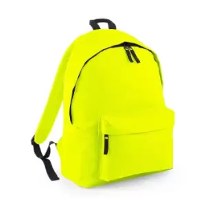 image of Bagbase Original Plain Backpack (One Size) (Fluorescent Yellow)